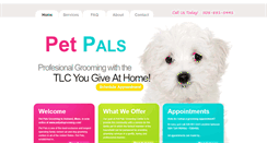 Desktop Screenshot of petpalsgrooming.com